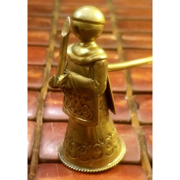 Vintage Altar Boy w/ Candle Bronze Candle Snuffer 8.5" Long 1.2" Diameter Bell - Picture 3 of 6